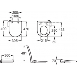 Roca Multiclean® M1 圓形洗淨廁板 A80405200H